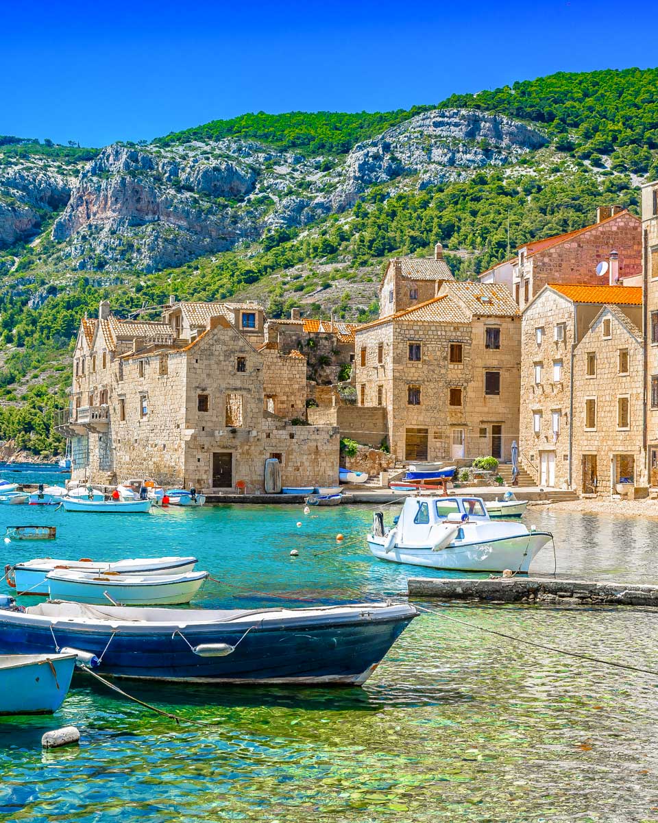 Komiža seen on a tour from Split Croatia