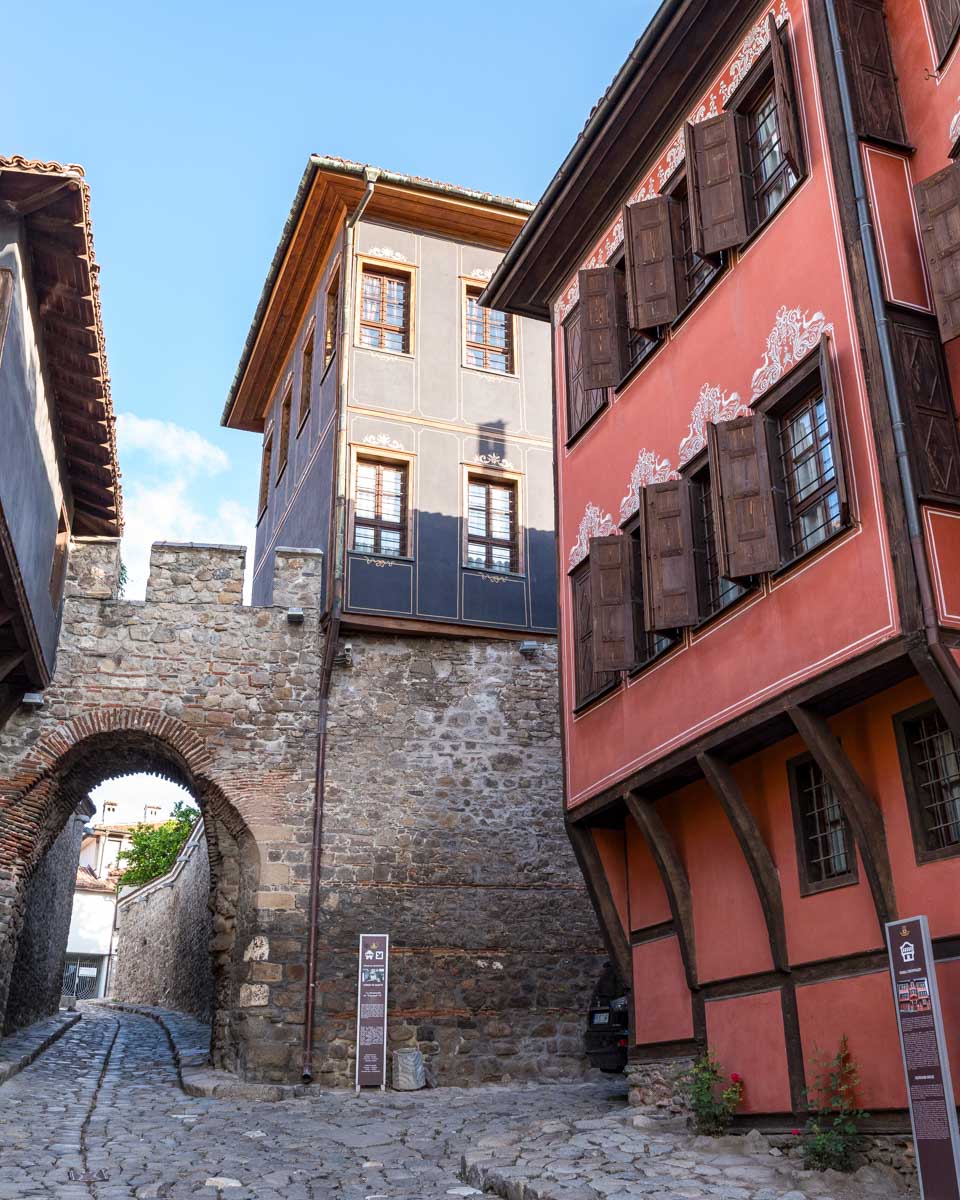 Plovdiv Old Town seen on a tour from Sofia Bulgaria