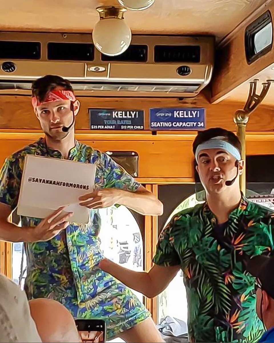 Savannah for Morons trolly comedy tour in Savannah Georgia 1