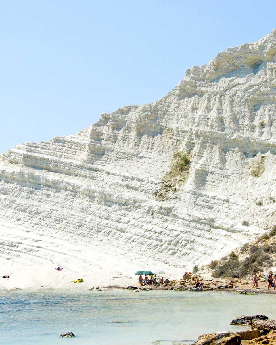 Scala dei Turchi seen on a tour from Palermo Sicily Italy