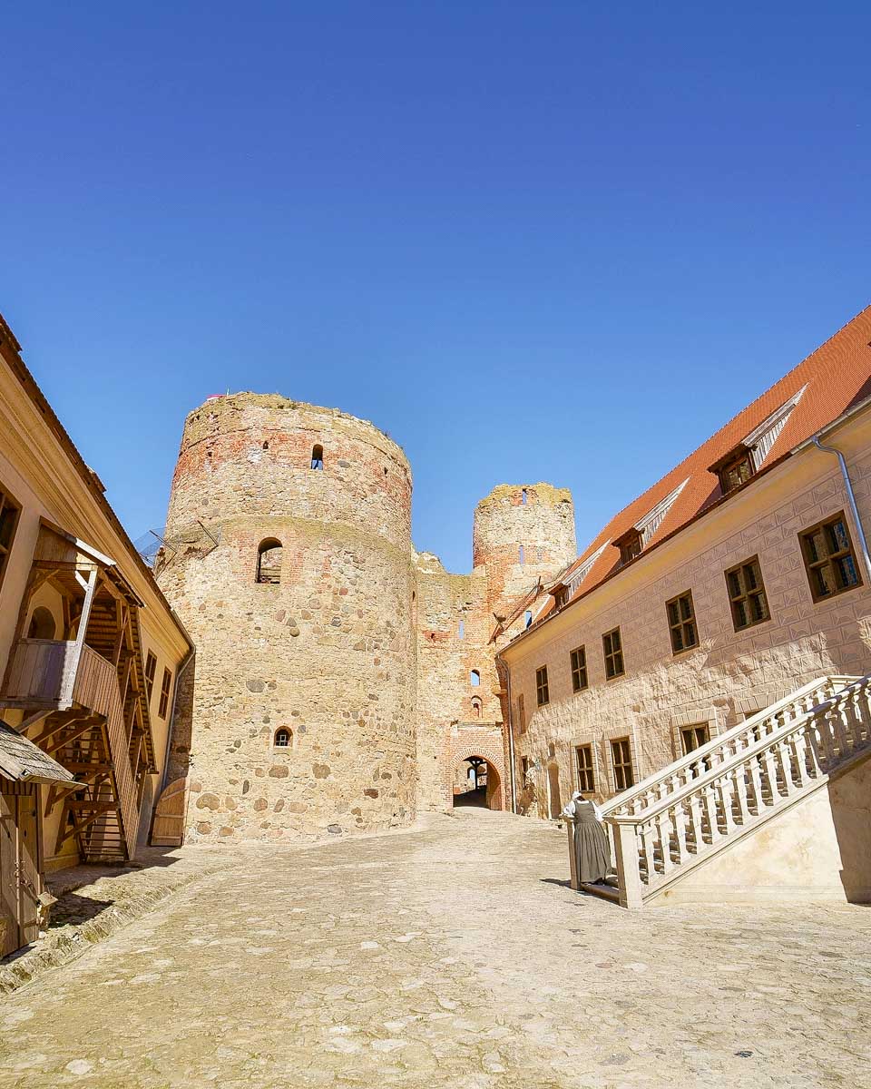 The Bauska Castle seen on a tour from Riga Latvia