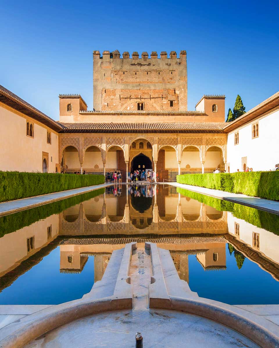 The Generalife Gardens seen in Granada Spain