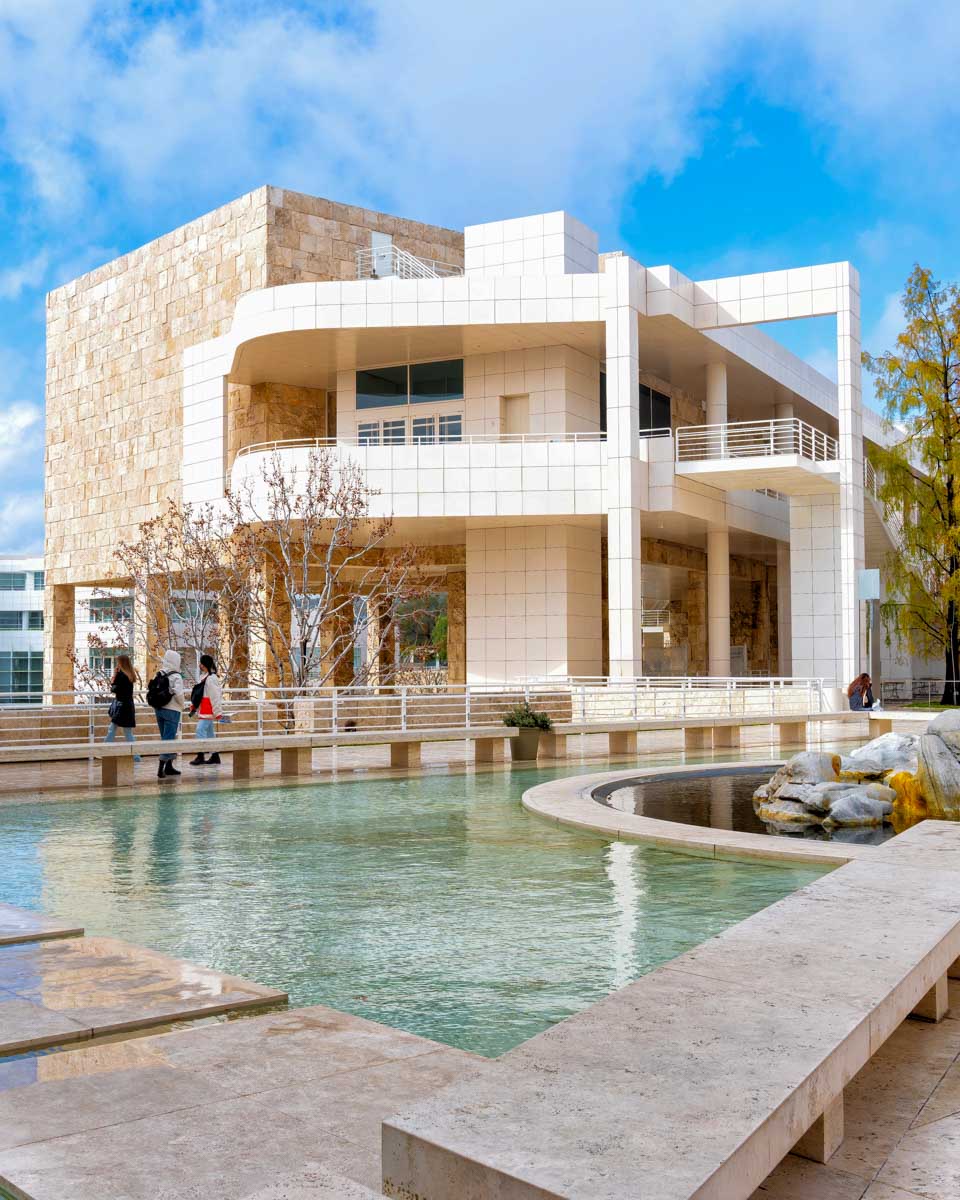 The Getty Museum view and Los Angeles California (2)