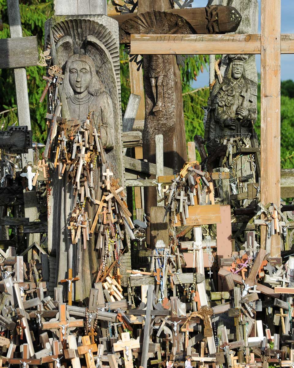 The Hill of Crosses seen in Lithuania on a tour from Riga Latvia