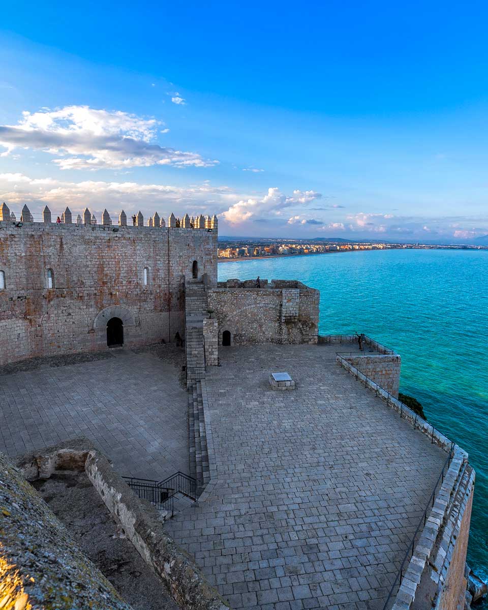 The Pope Luna's Castle in Peniscola seen on a tour from Valencia Spain