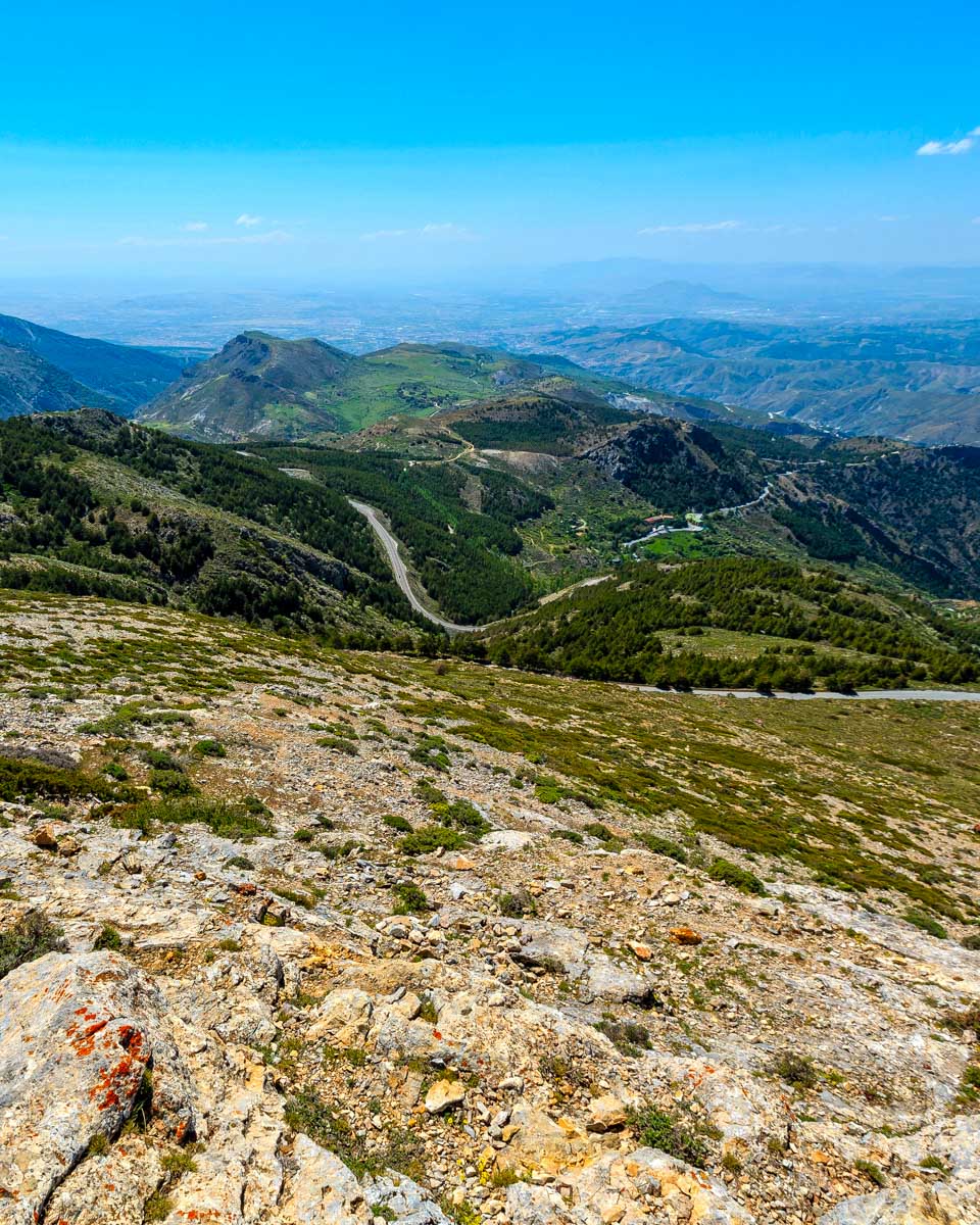 The Sierra Nevada seen on a tour from Granada Spain