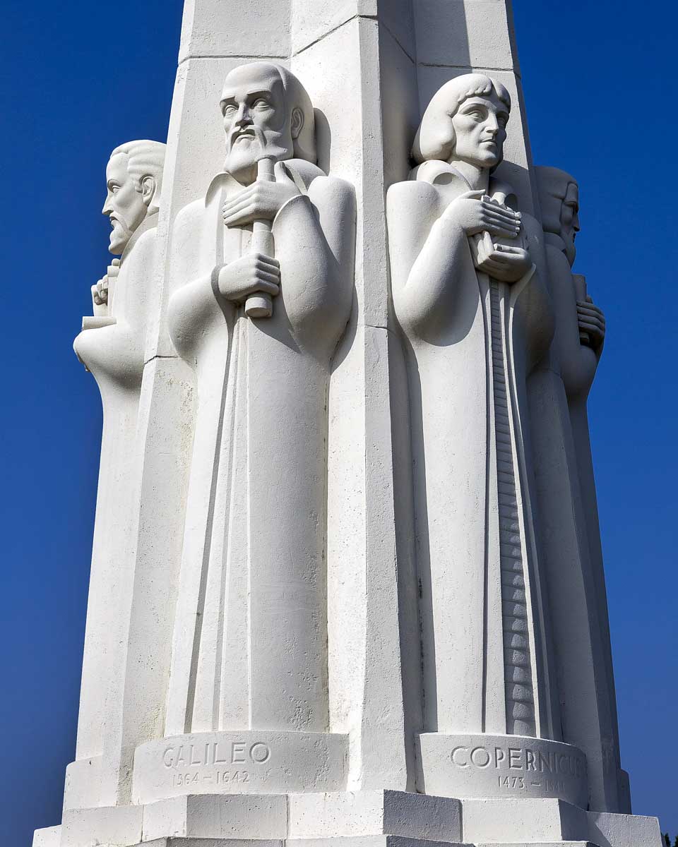 The monument at the Griffith Observatory in Los Angeles