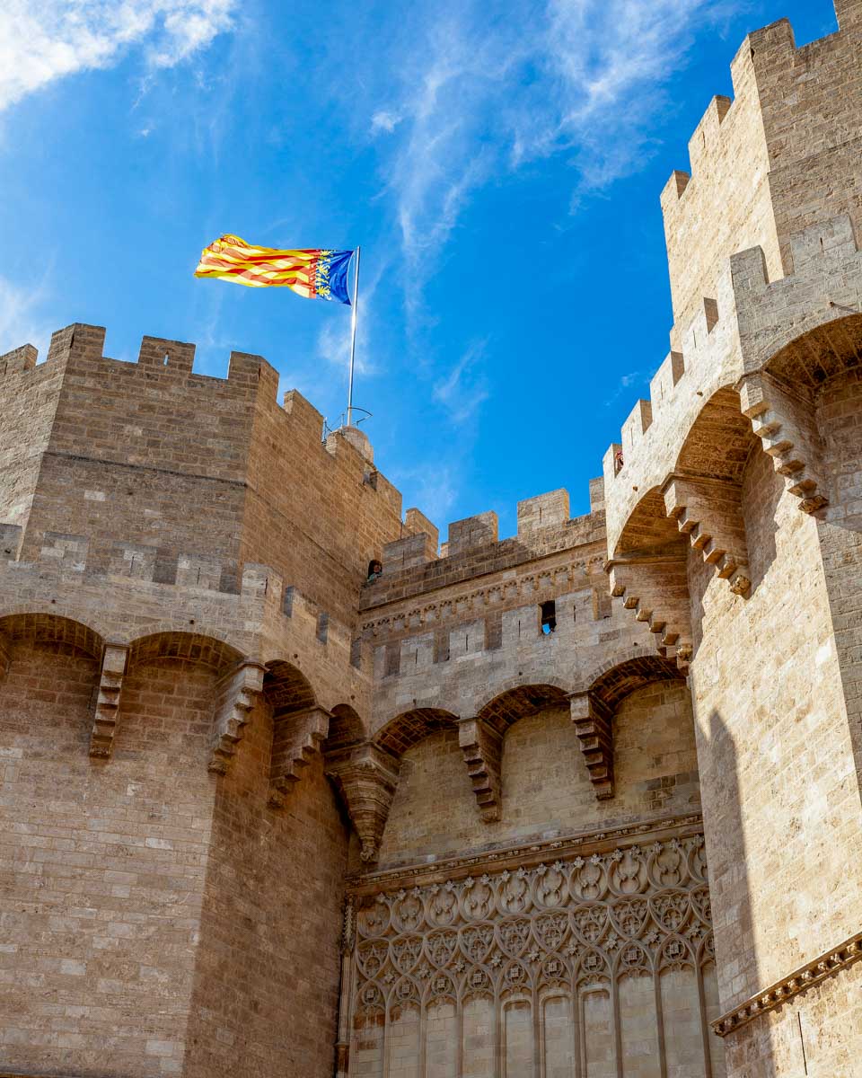 Torres de Serranos in Valencia Spain