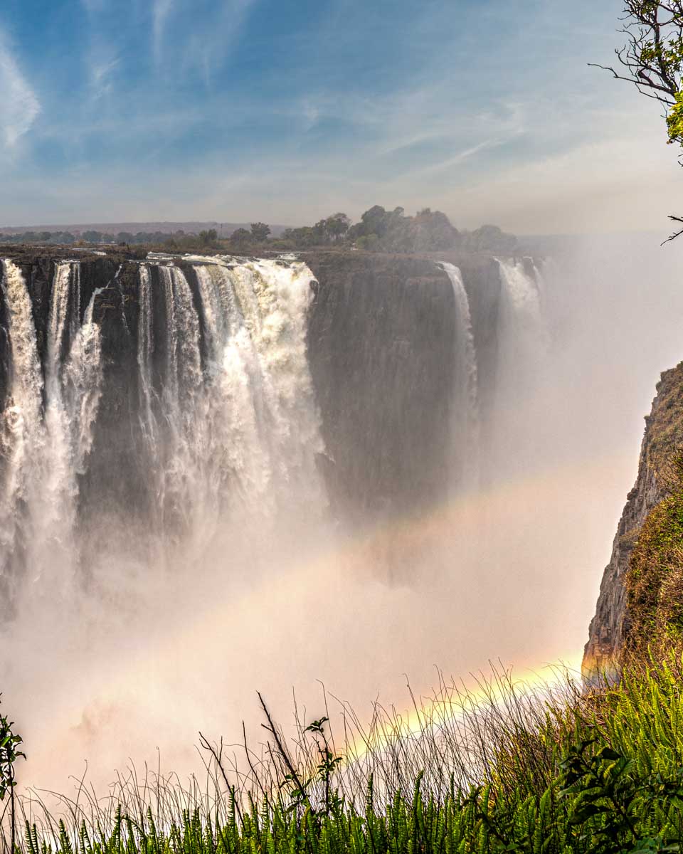 Victoria Falls seen from the Zimbabwe side