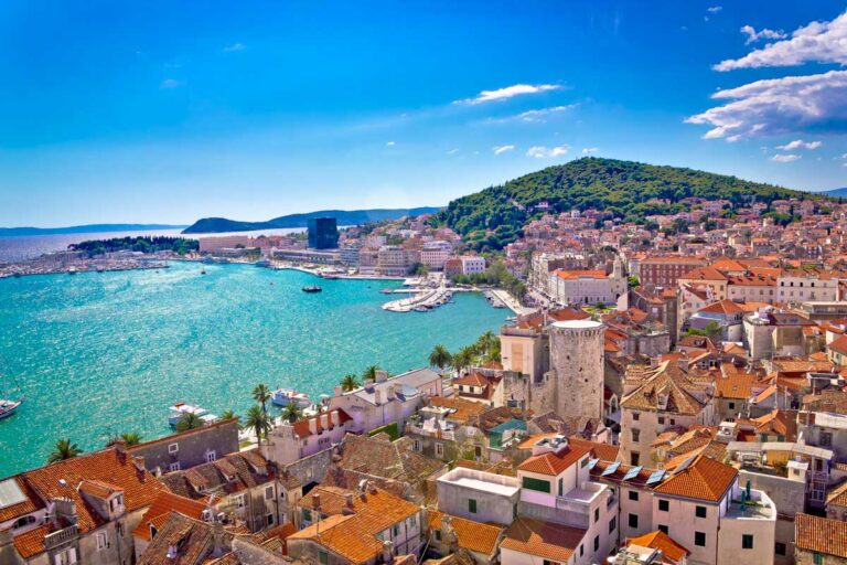 View of Split Croatia and the ocean 1