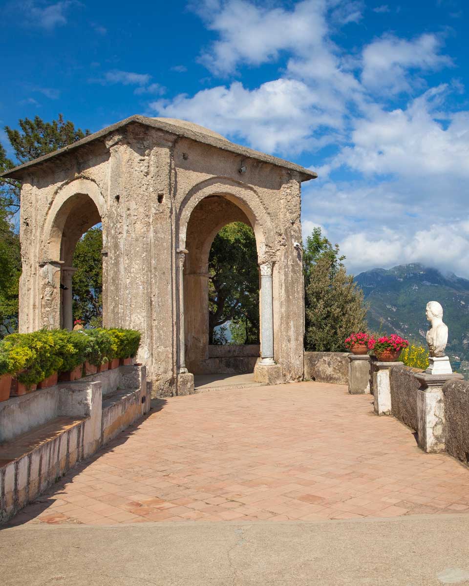 Villa Rufolo seen in Ravello Italy