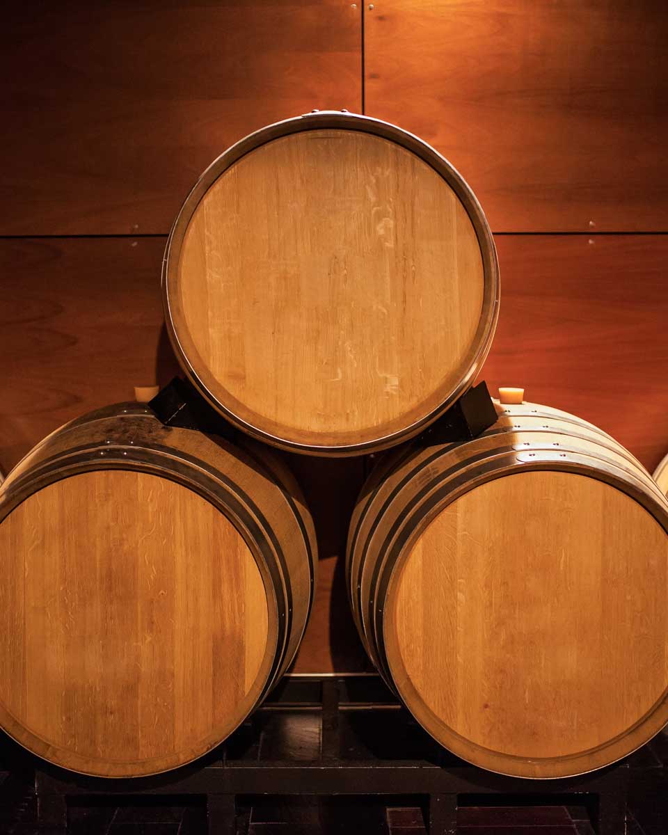 Wine barrels seen on a tour from Hvar Croatia