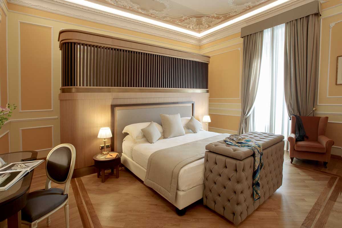 A room at the Hotel Bristol Palace in Glasgow Scotland