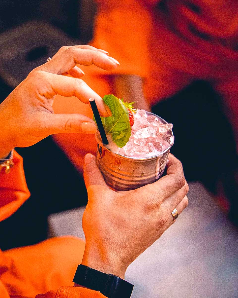 Alcotraz Manchester Cell Block Three-Four cocktails served at a prison bar in Manchester UK