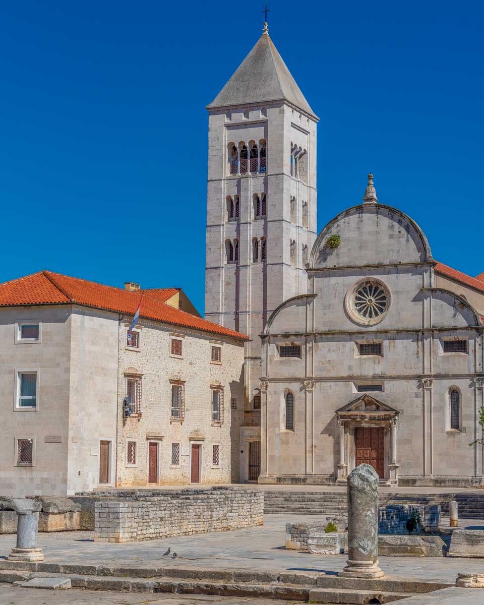 An old church in the Roman Forum of Zadar Croatia