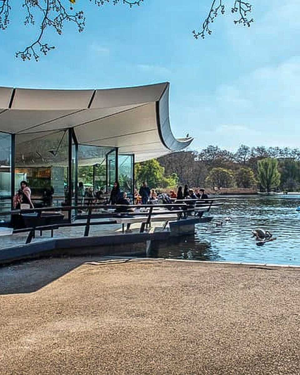 BENUGO the Serpentine Bar & Kitchen breakfast spot in London England UK