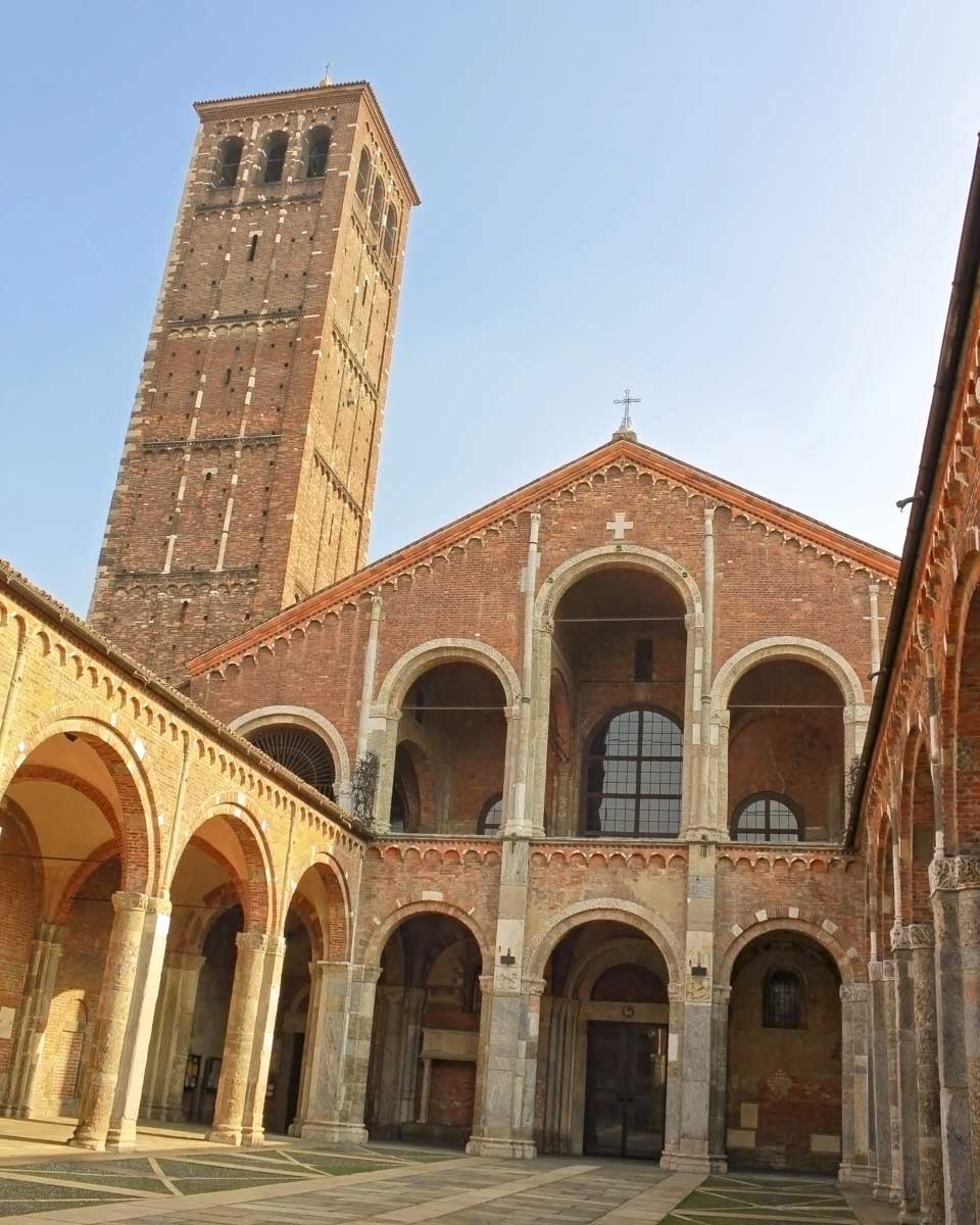 Basilica of Sant’Ambrogio in Milan Italy