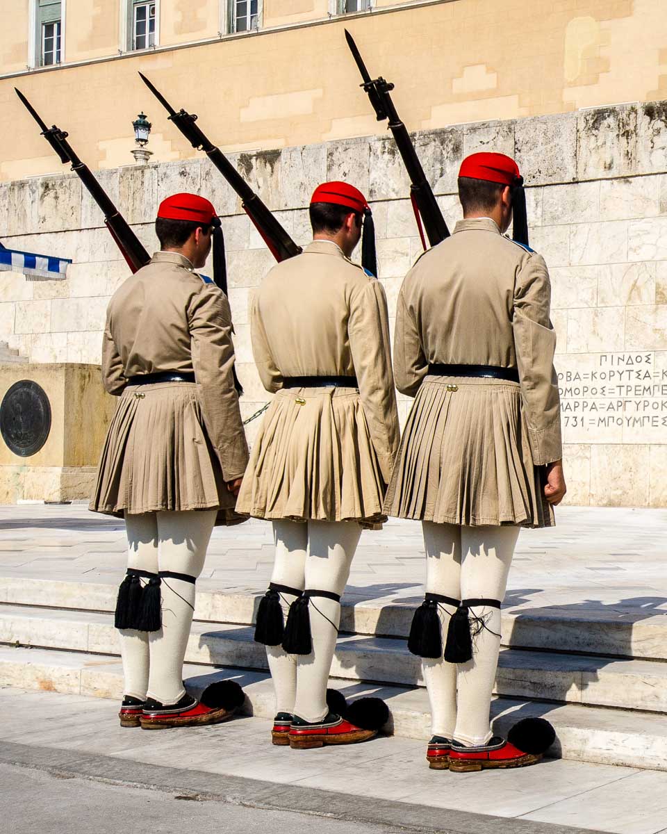 Changing of the guard in Syntagma Square Athens Greece