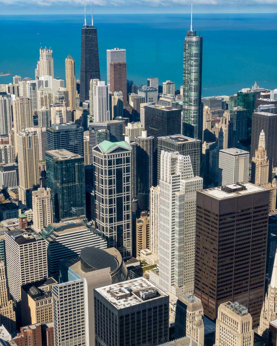 Chicago, Illinois seen from a helicopter (1)