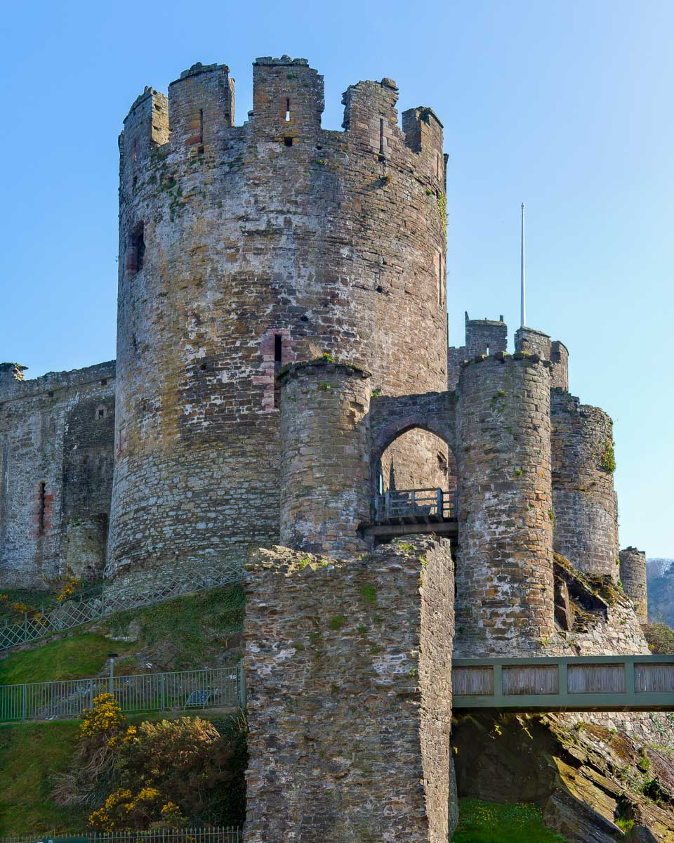 Conwy Castle seen on a tour from Manchester UK