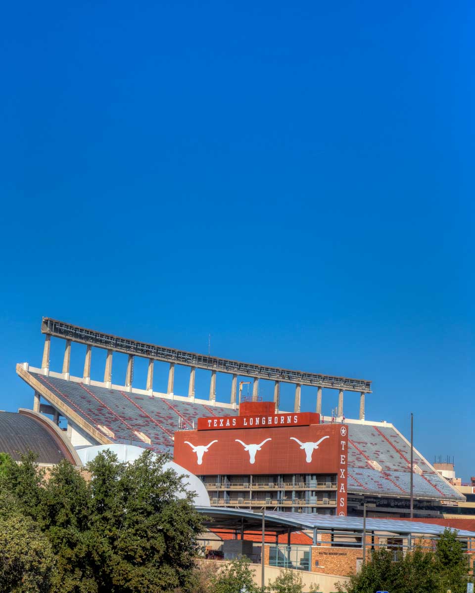 Darrell K Royal Texas Memorial Stadium in Austin Texas