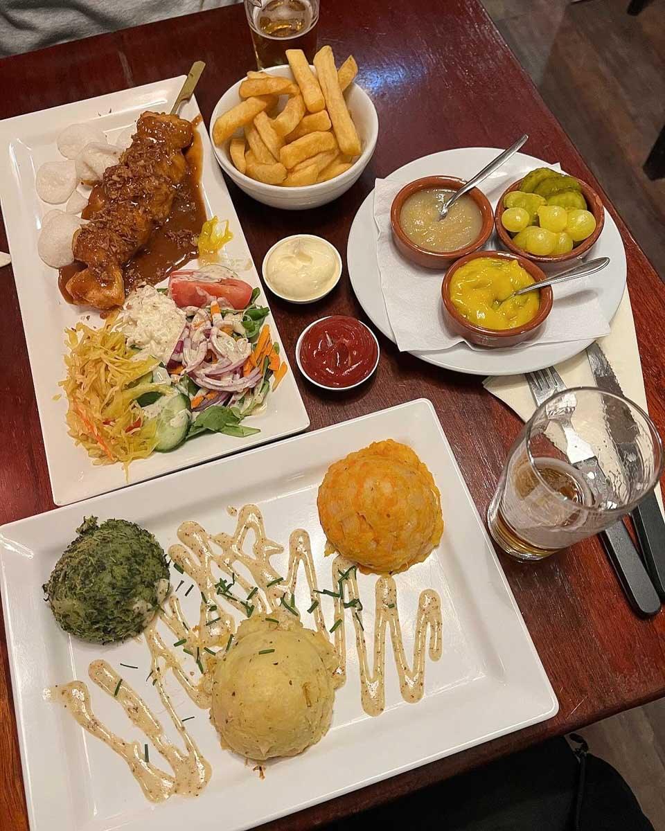 Food for lunch at the Pantry in Amsterdam