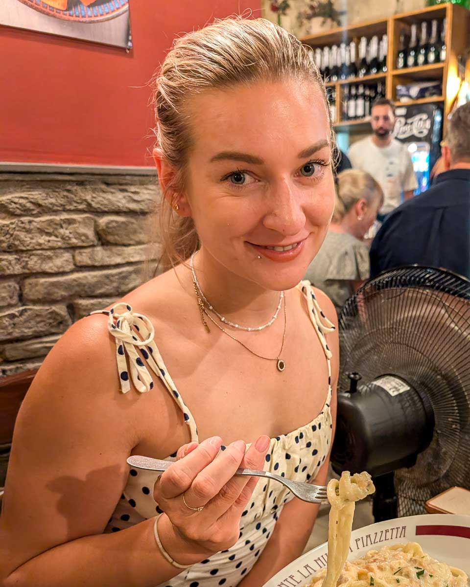 Food tour Florence Italy Bailey pasta noodles