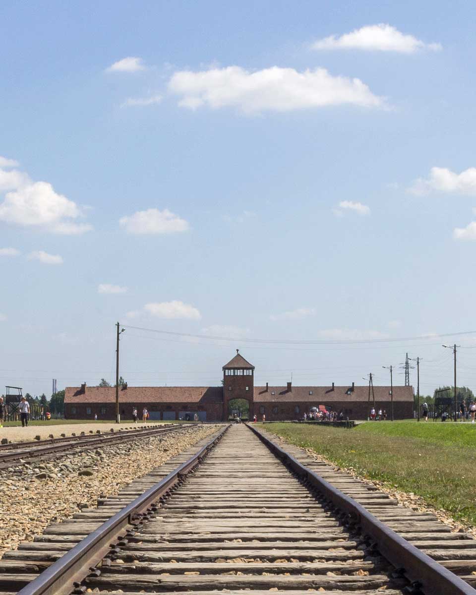 Gate-of-Death-at-Auschwitz-on-a-tour-to-Krakow-Poland from Warsaw