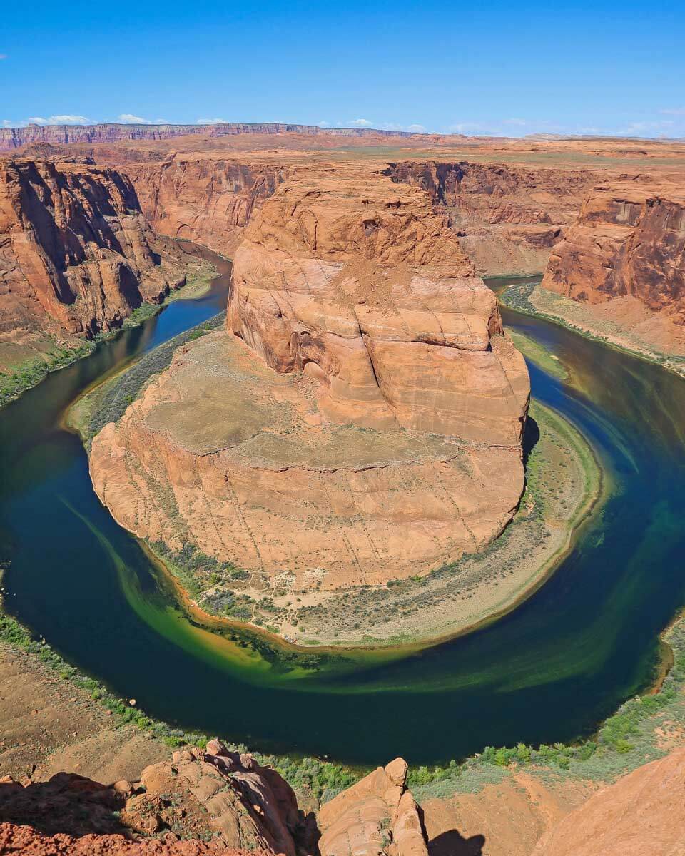 Horseshoe Bend seen on a tour from Sedona Arizona