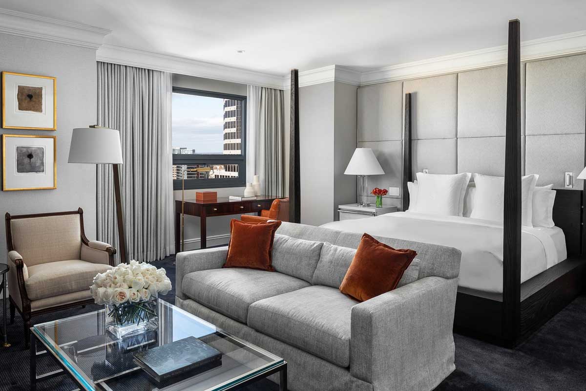 Hotel room at the Four Seasons Atlanta Georgia