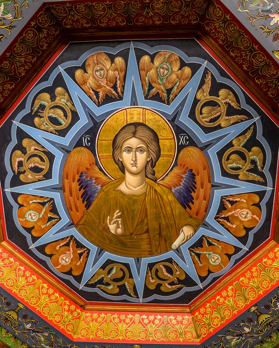 Icon In The Monastery of Varlaam in Meteora seen on a tour from Athens