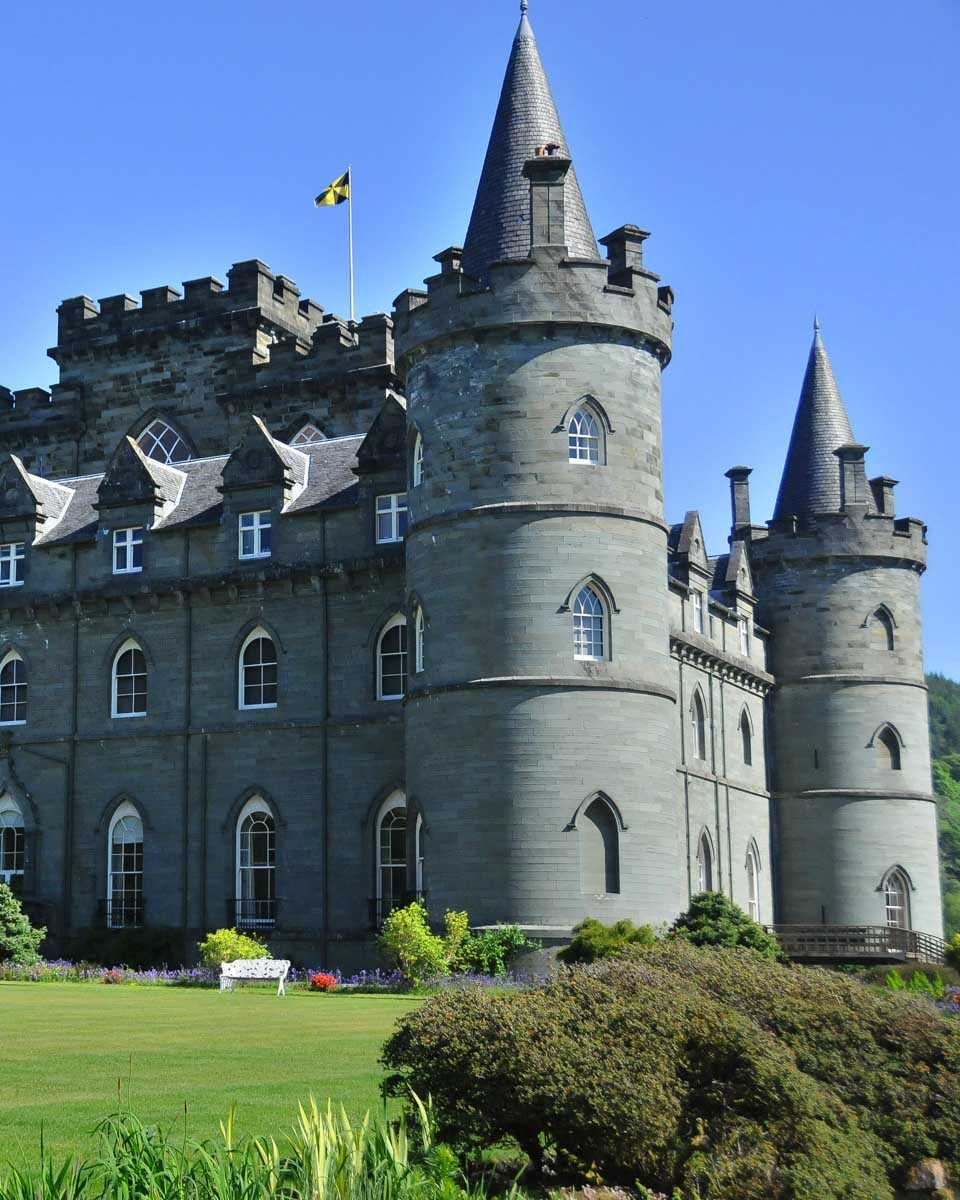 Inveraray Castle seen on a tour from Glasgow
