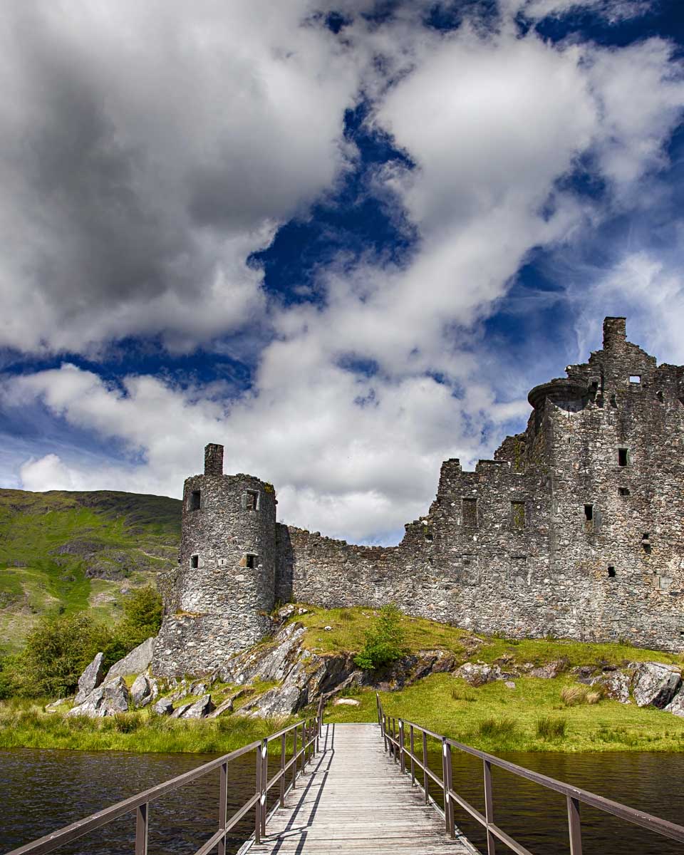 Kilchurn Castle seen on a tour from Glasgow Scotland