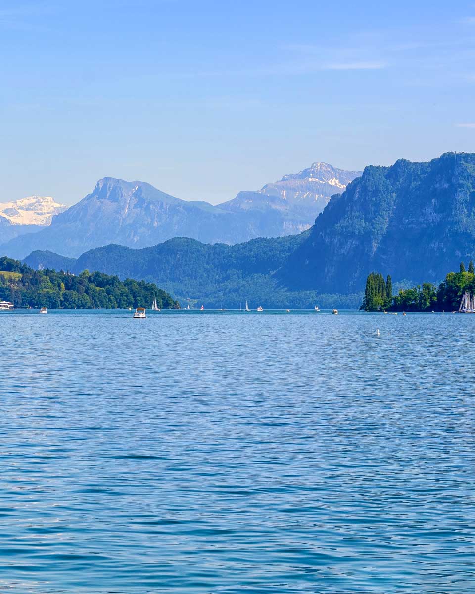Lake Lucerne in Lucerne Switzerland