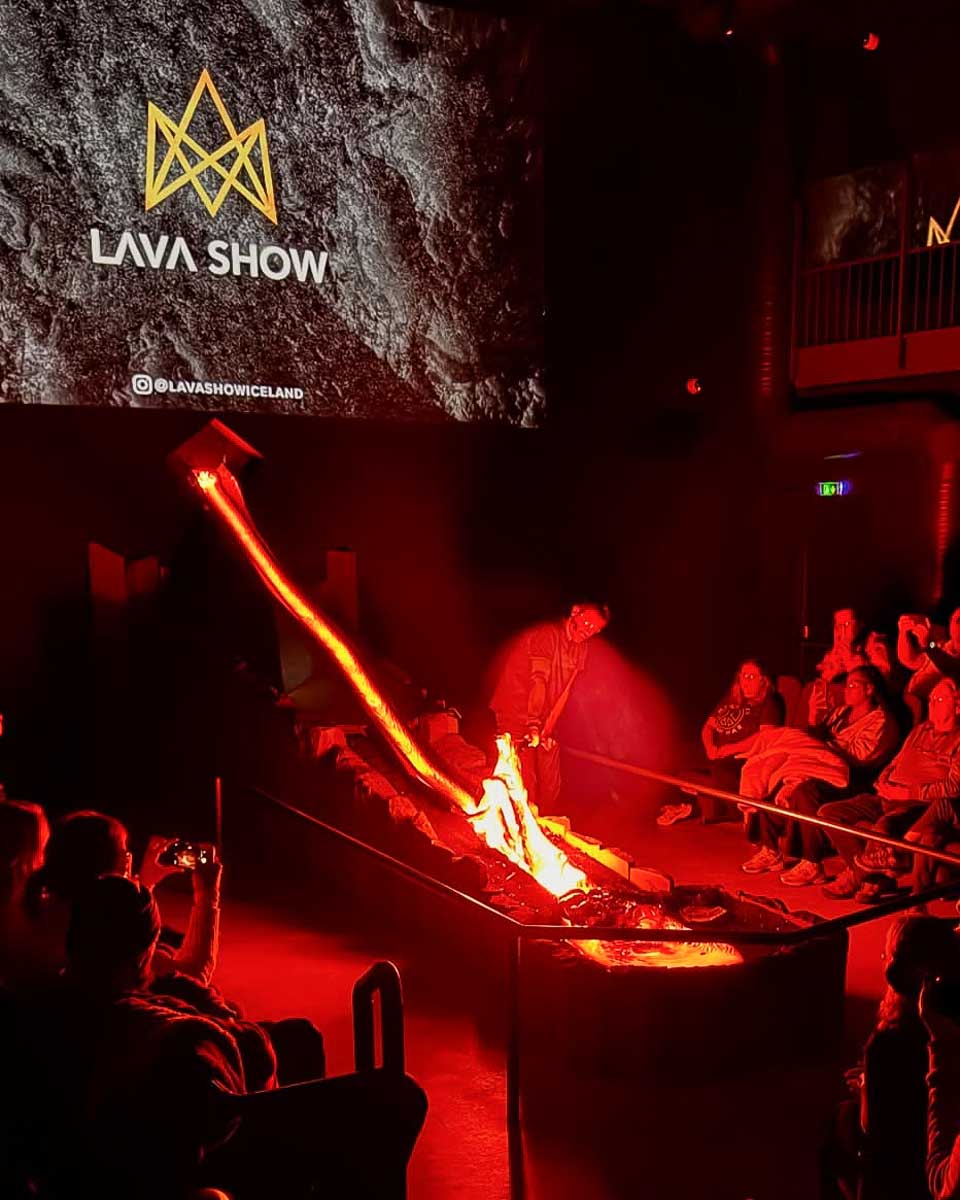 Lava Show in Reykjavik Iceland