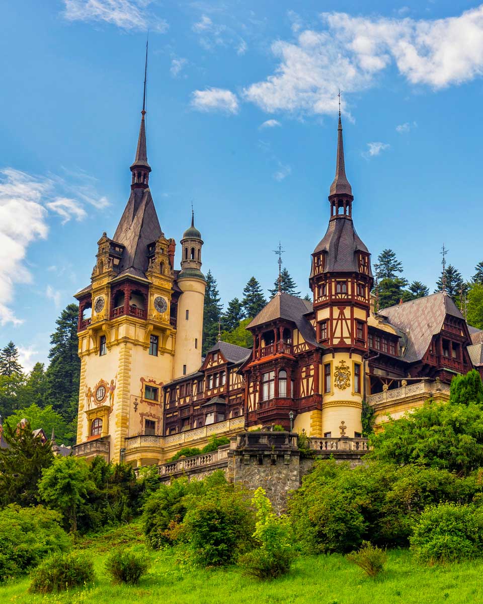 Peles Castle seen on a tour from Bucharest Romania
