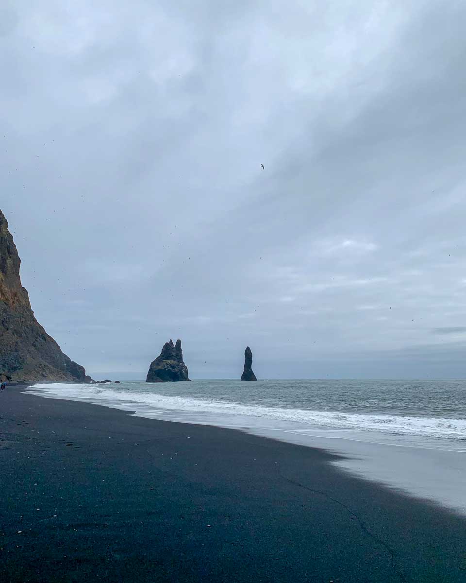 Reynisfjara black sand beach seen on a tour from Reykjavik Iceland 1