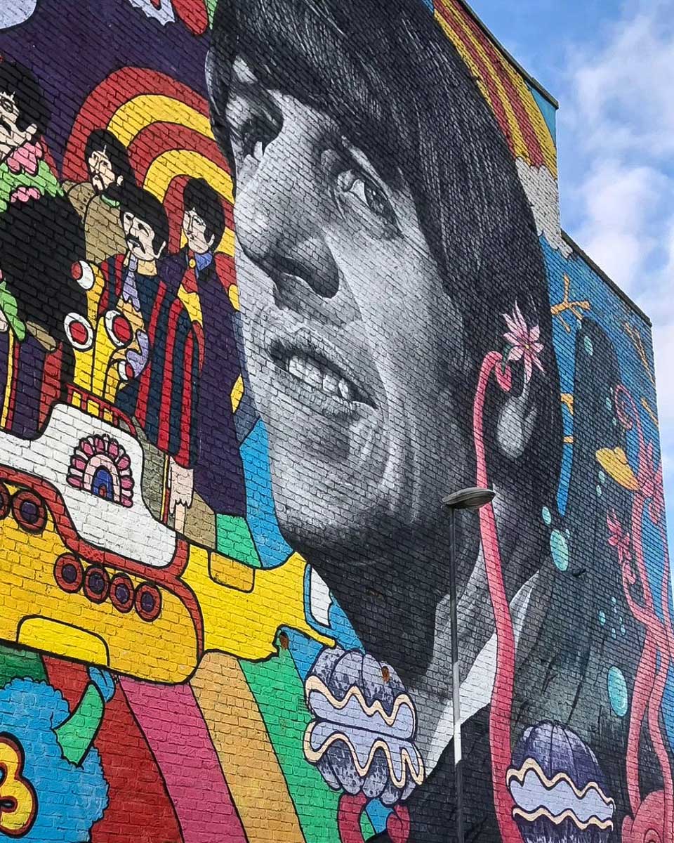 Ringo Starr Mural in Liverpool UK