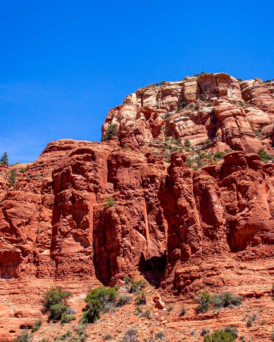 Sedona red rocks on a Verde Canyon Railroad in Sedona Arizona