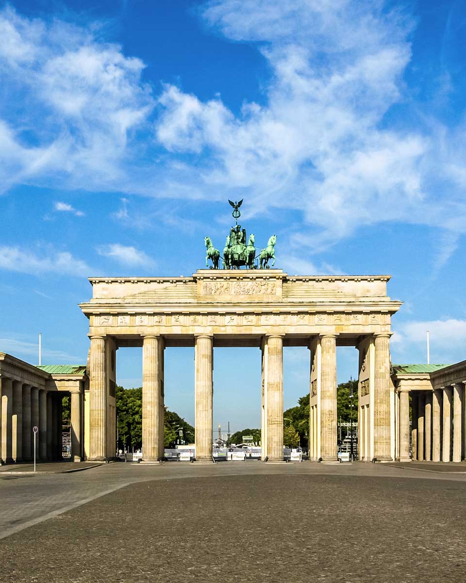 The Brandenburg Gate in Berlin Germany