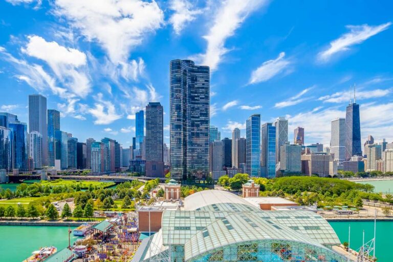 The Chicago Illinois skyline