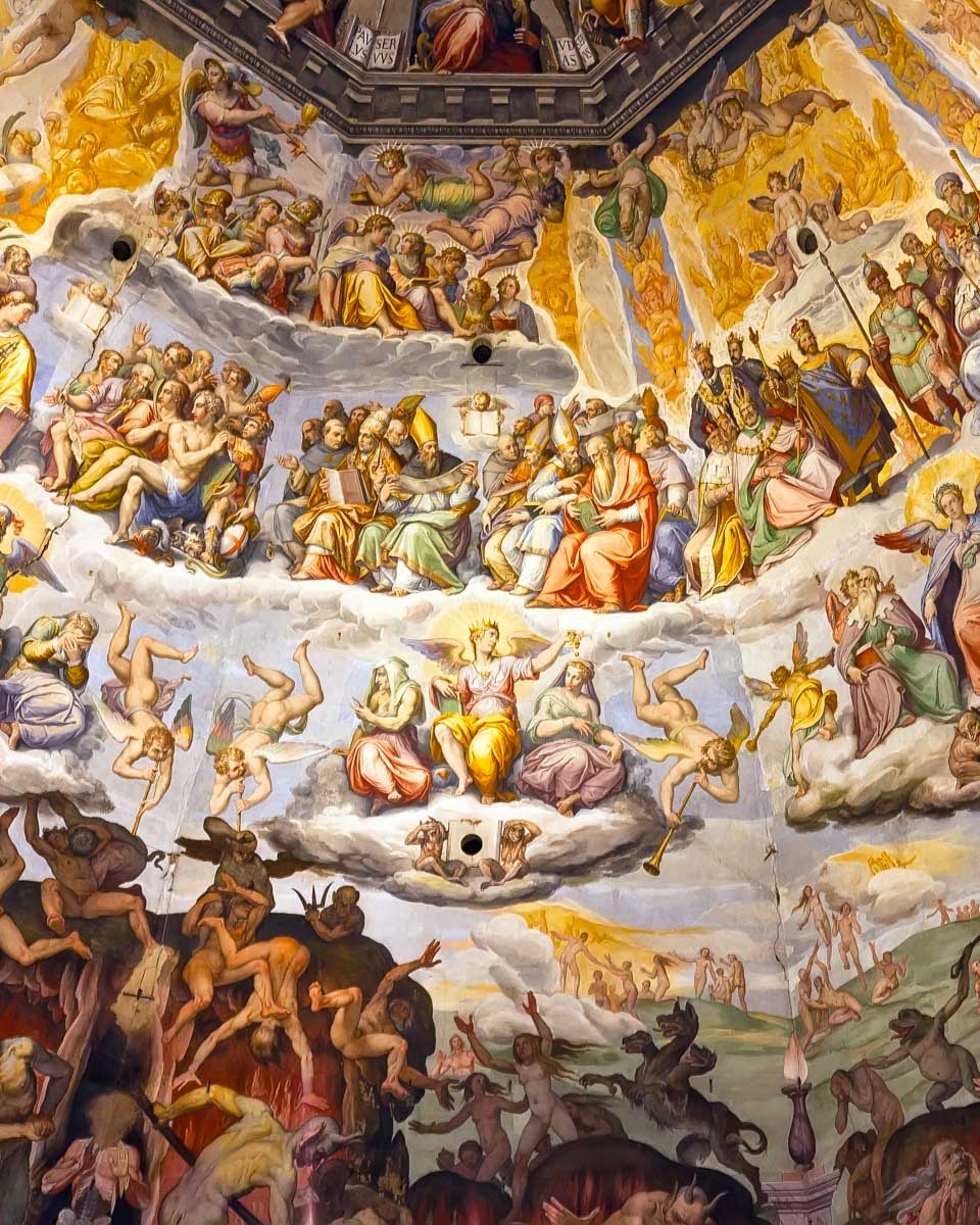 The Last Judgement inside Brunelleschi’s Dome Florence Italy 1