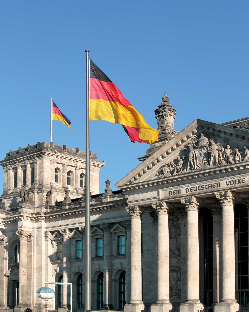 The Reichstag seen in Berlin Germany