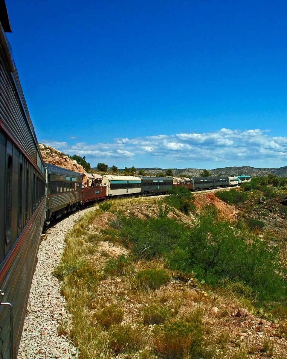 Verde Canyon Railroad train tour in Sedona Arizona