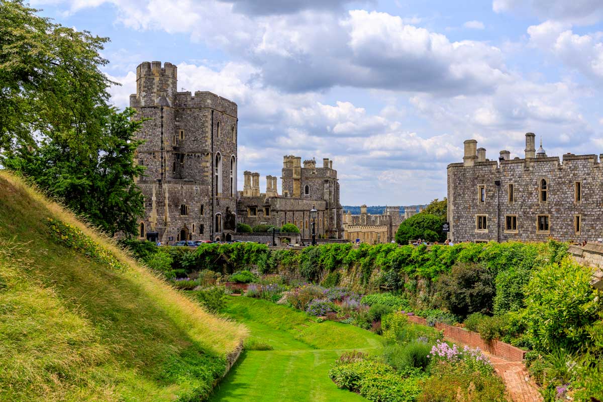 Windsor Castle seen on a tour of London England