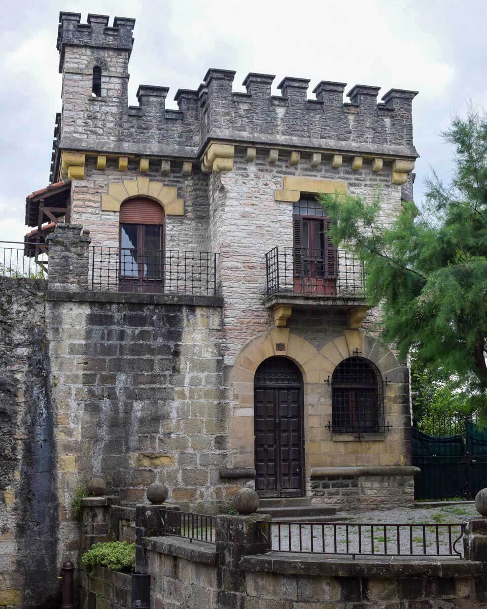hondarribia guard house and gate seen on a tour from San Sebastian Spain