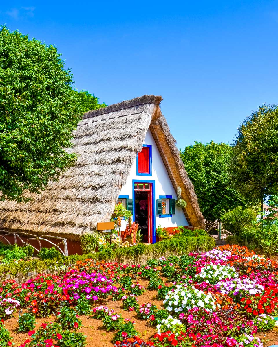traditional houses in Santana Madeira Portugal