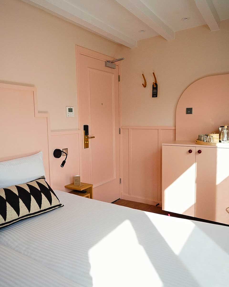 A hotel room at The Times Hotel in Amsterdam