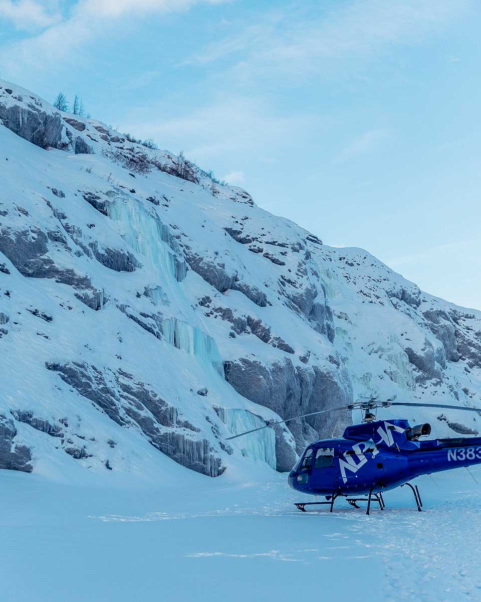 Alaska Helicopter Tours on a tour from Anchorage Alaska on a glacier