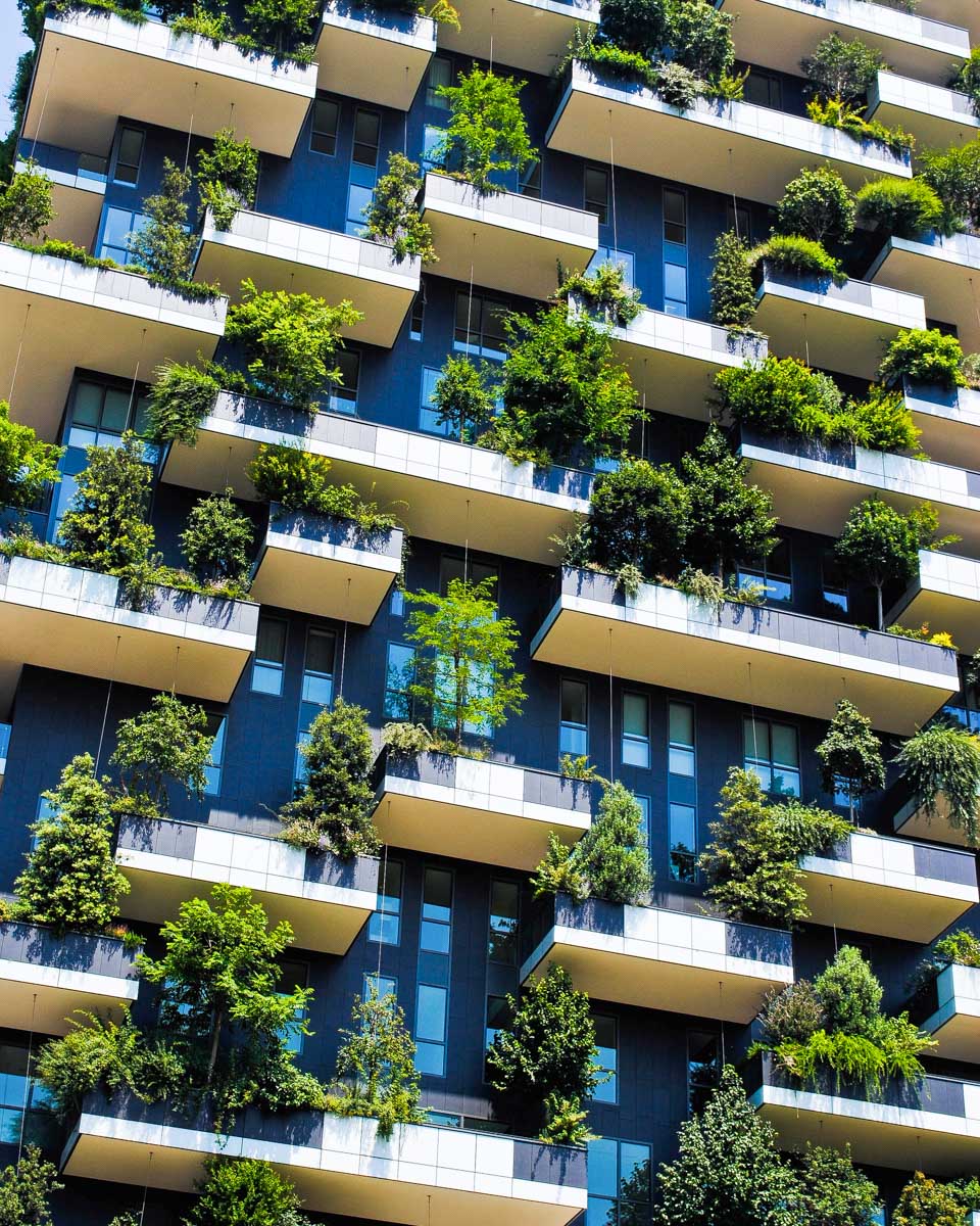 Buildings in Porta Nuova Milan Italy